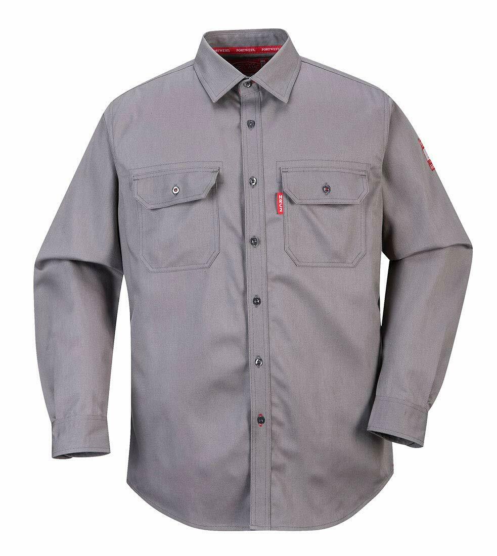 Portwest FR Bizflame Gray Work Shirt