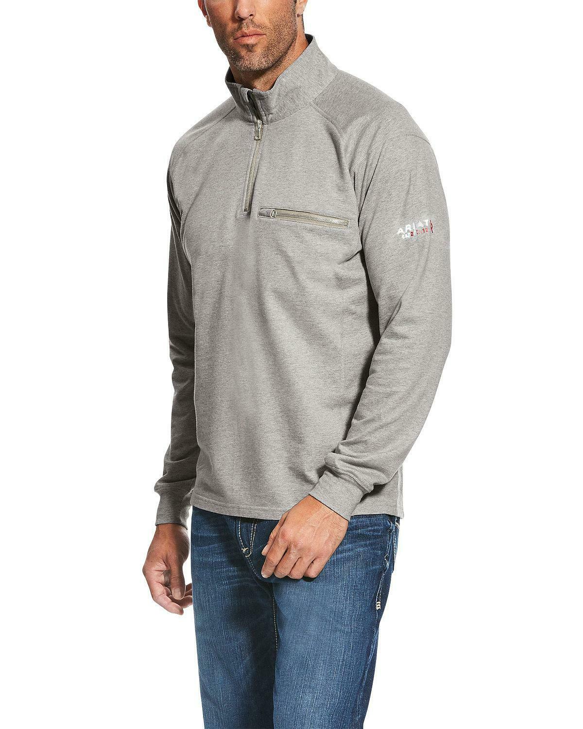 Ariat Men's FR Silver Fox 1/4 Zip Sweatshirt