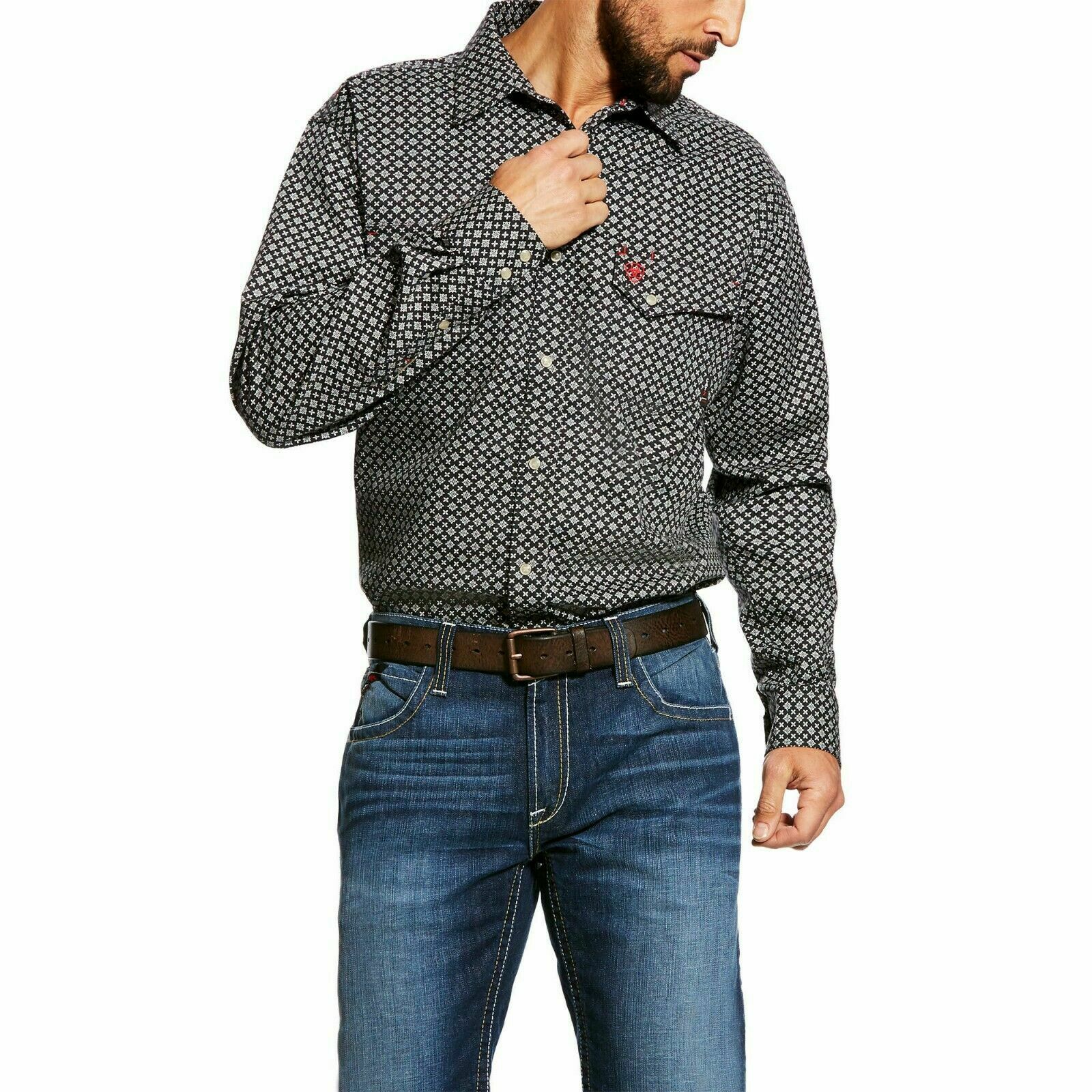 Ariat Men's FR Blue Fulmar Long Sleeve Shirt