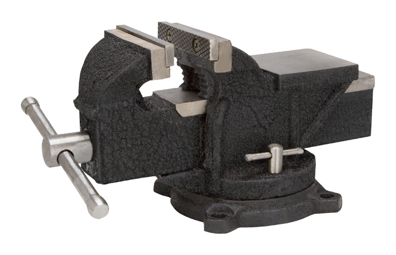 Vulcan JL25012 Bench Vise, 5 in Jaw Opening, Serrated Jaw