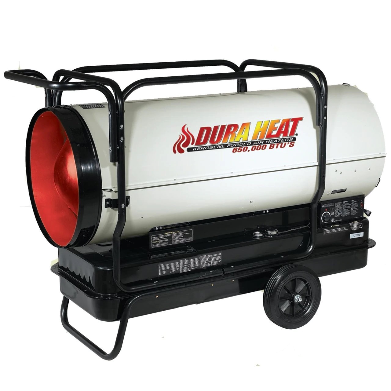 DuraHeat Kerosene Forced Air Heater w/Thermostat, High Press, 650000 BTU, 13500 sq ft, 3600 CFM