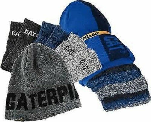 CAT Men's Knit Cap/6 Pack Sock Bundle Set 