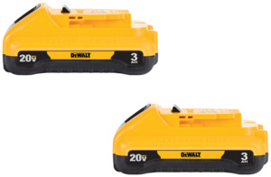 DeWALT BATTERY LITHIUM ION 20V MAX 3AH 2PK