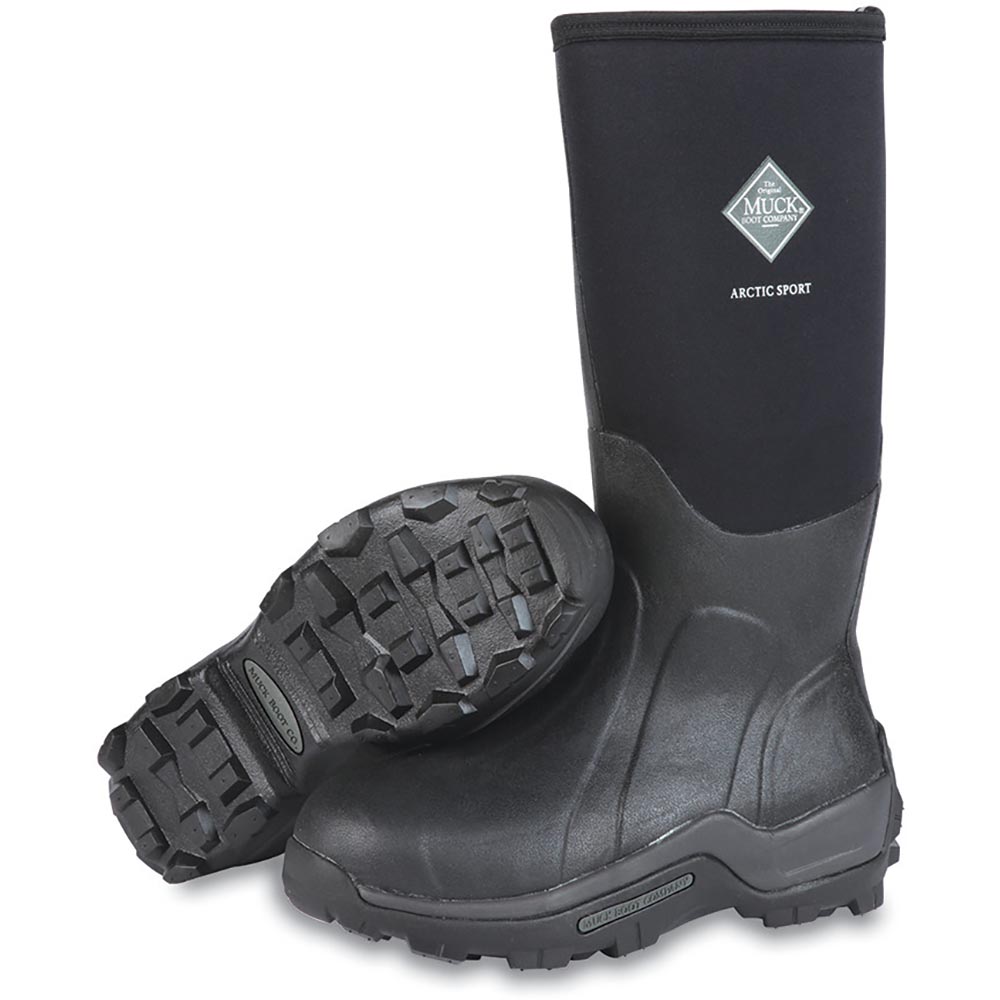 Muck Men's Arctic Sport Steel Toe Boot, Black - ASP-STL