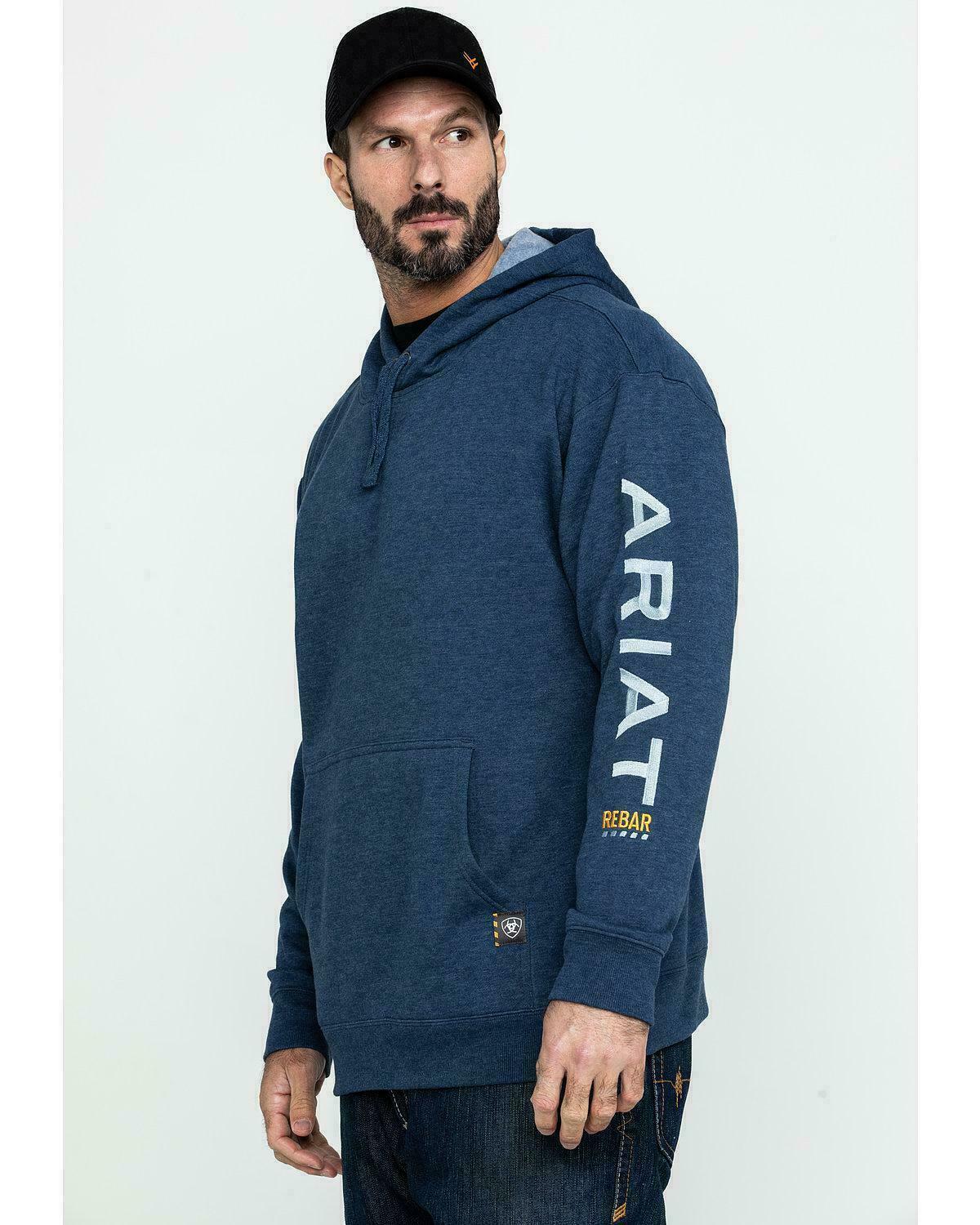 Ariat Men's Navy Rebar Graphic Hoodie