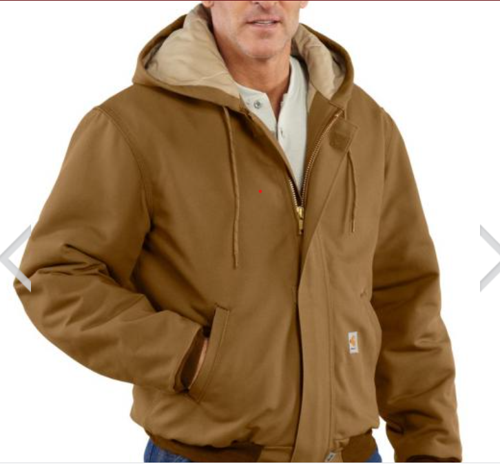 Carhart Men's FR Duck Brown Quilt-Lined Jacket
