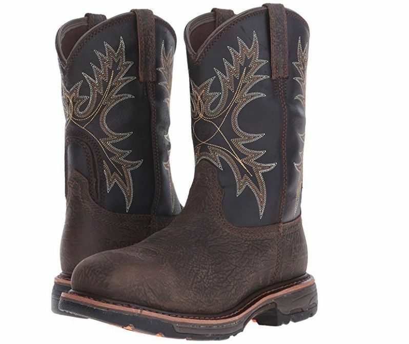 Ariat Workhog H20 Brown Waterproof Comp Toe Work Boots