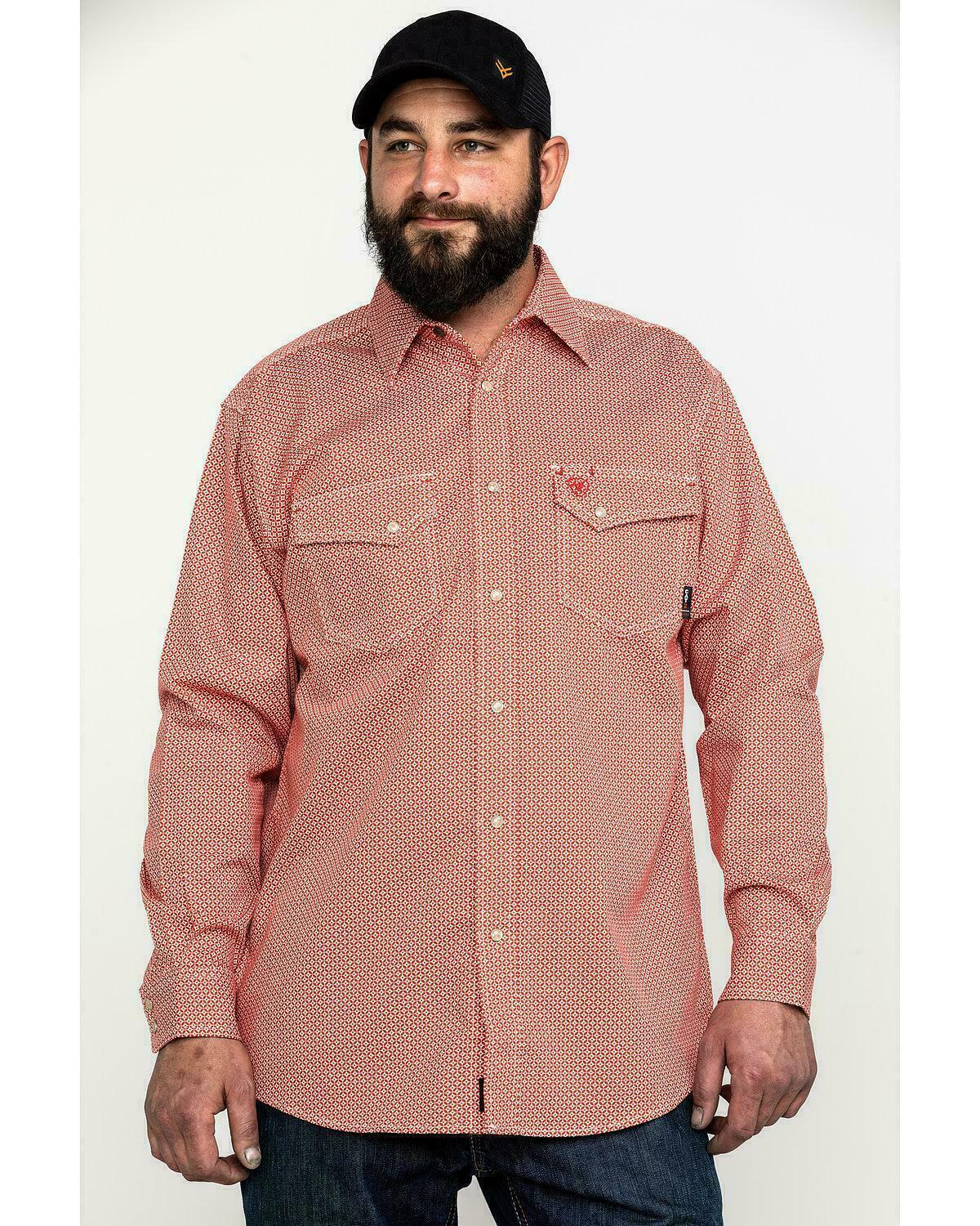 Ariat Men's FR Olmeca Cherry Bark Work Shirt