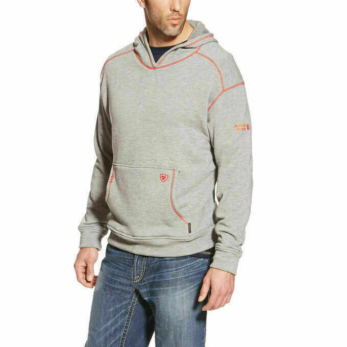 Ariat Men's FR Polartec Gray Hoodie