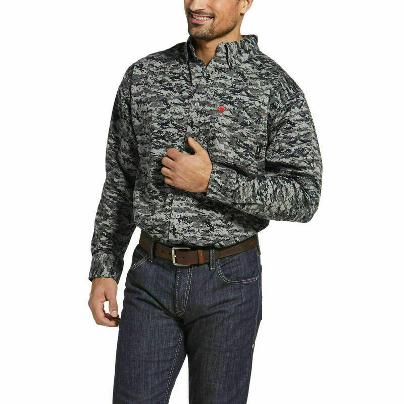 Ariat Men's FR Black Patriot Long Sleeve Shirt