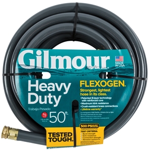 Gilmour Garden Hose, 50 ft L, Rubber