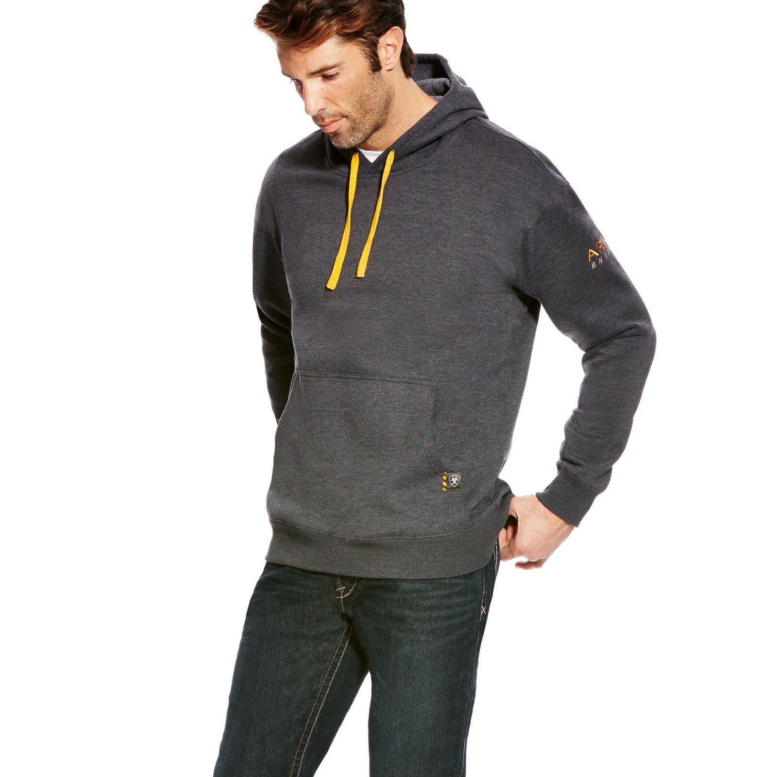 Ariat Men's Charcoal Grey Rebar Workman Hoodie