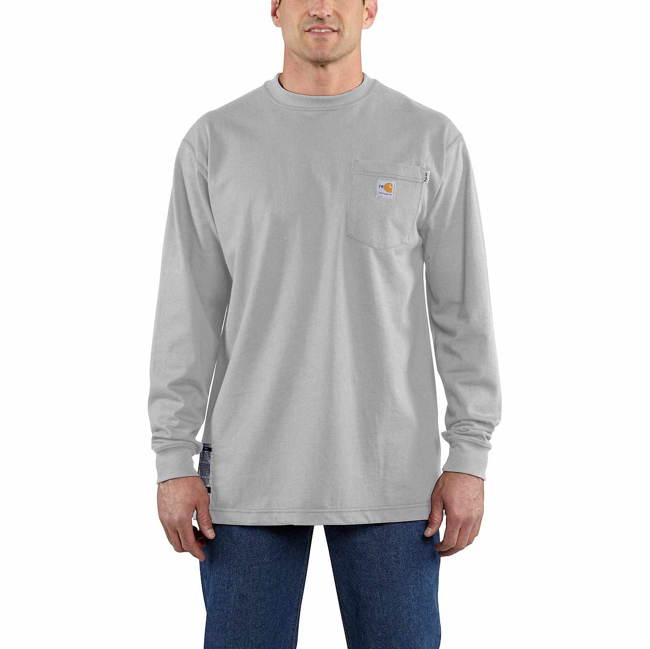 Carhartt Force Cotton FR Light Gray Long Sleeve Shirt