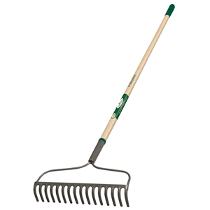 Landscapers Select 34582 Bow Rake, 16 in W Head, 16 -Tine, Steel Tine, 54 in L Handle