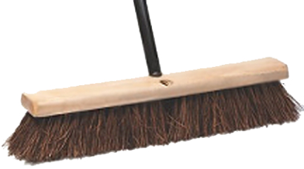 PUSH BROOM W/BRACE 24IN IN/OUT