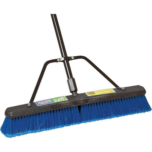 PUSH BROOM W/BRACE 24IN MEDIUM