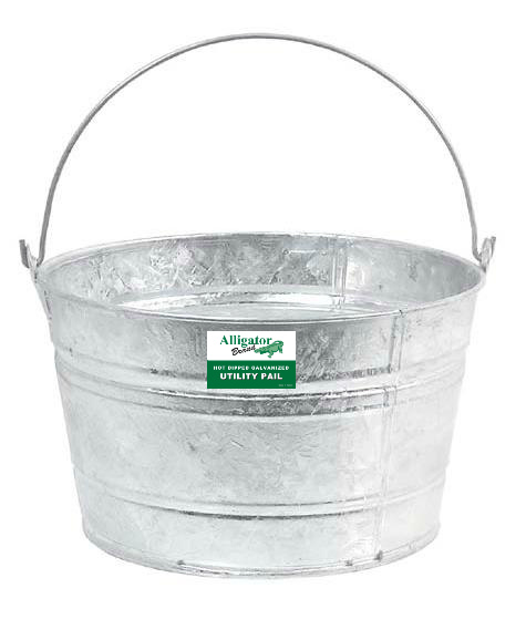 4GAL GALVANIZED SCRUB TUB