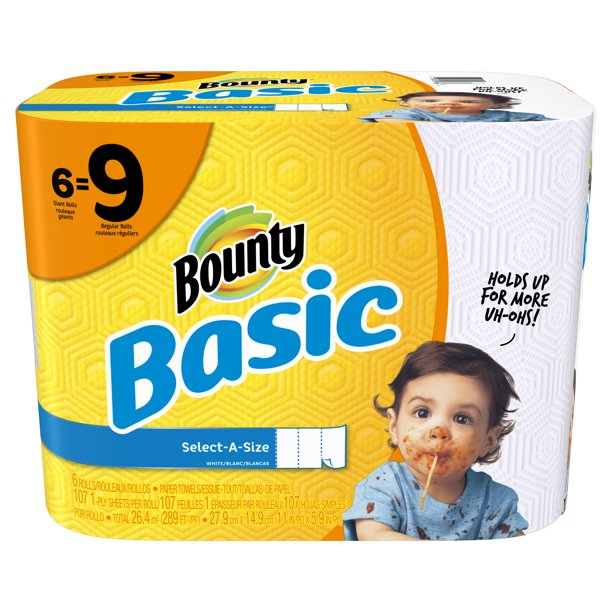 BOUNTY BASIC PAPER TOWEL 30RLS