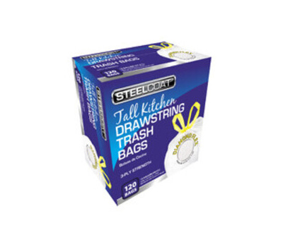 TRASH BAG DRAWSTRING 13G 120CT