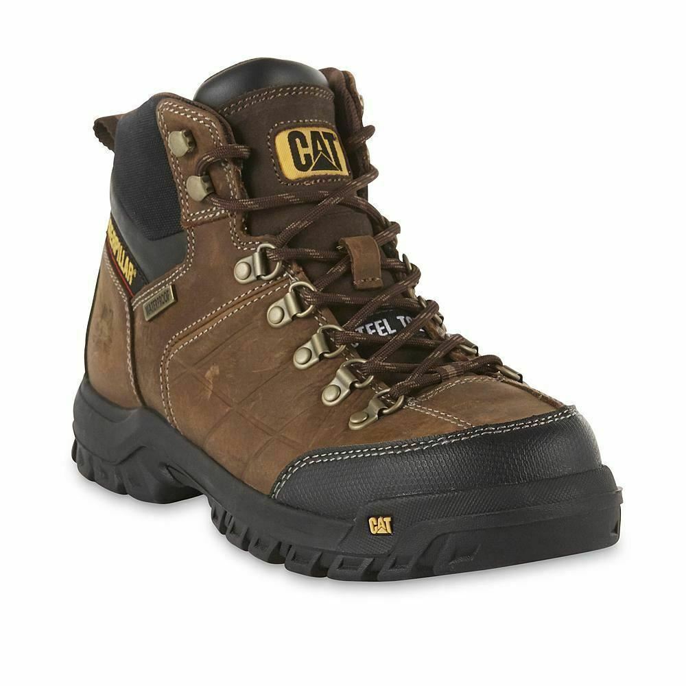 steel toe caterpillar boots men