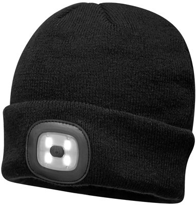 BLK LED LIGHT BEANIE