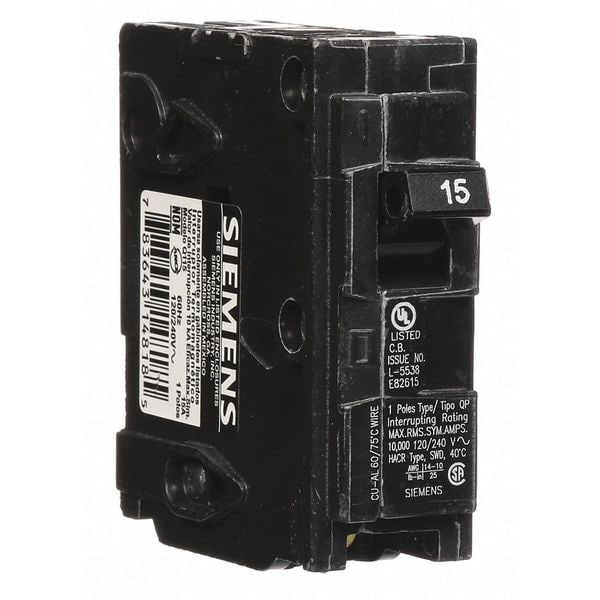 SIEMENS 15AMP SNG PLUG QT 120V