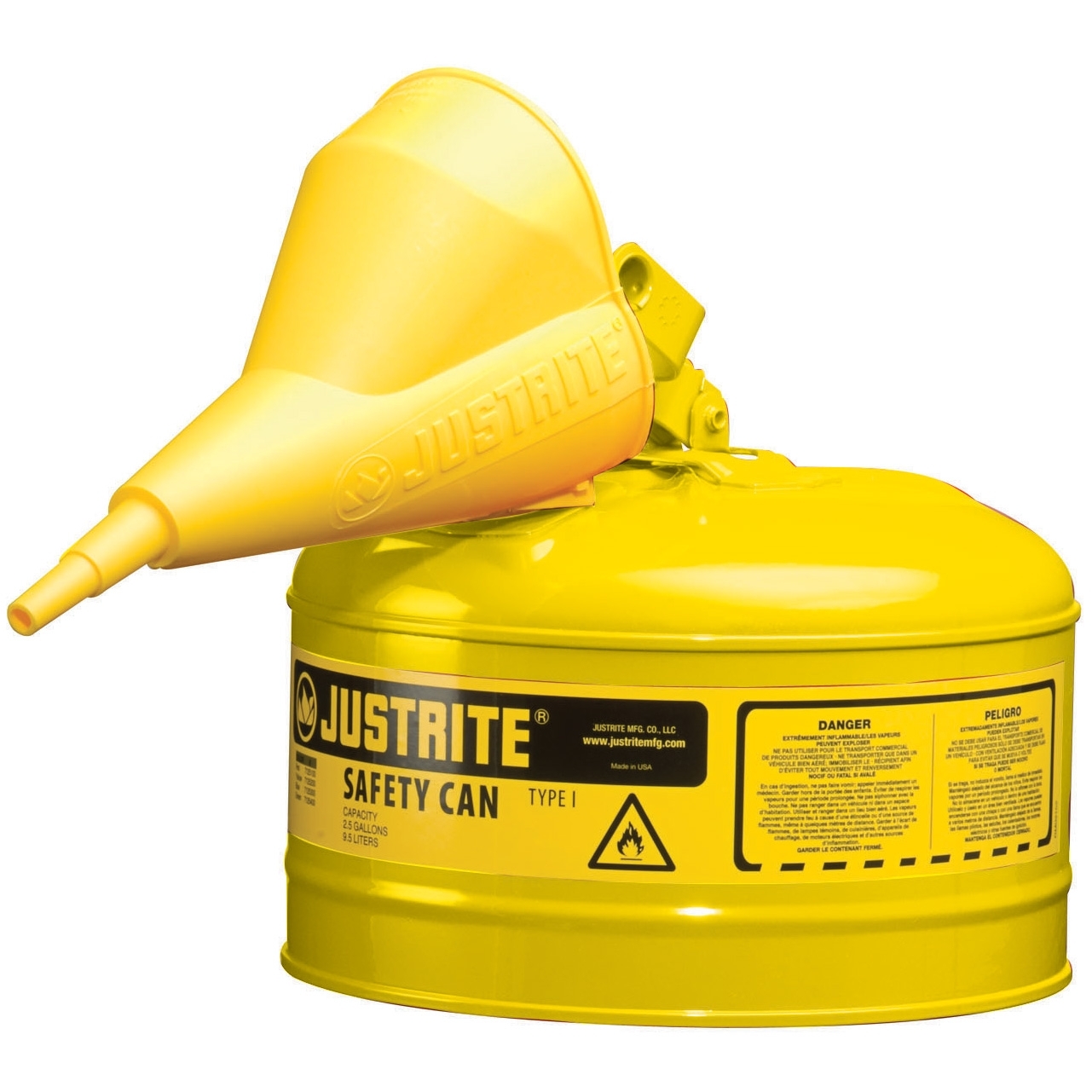 YELLOW 2.5GAL SAFETY CAN