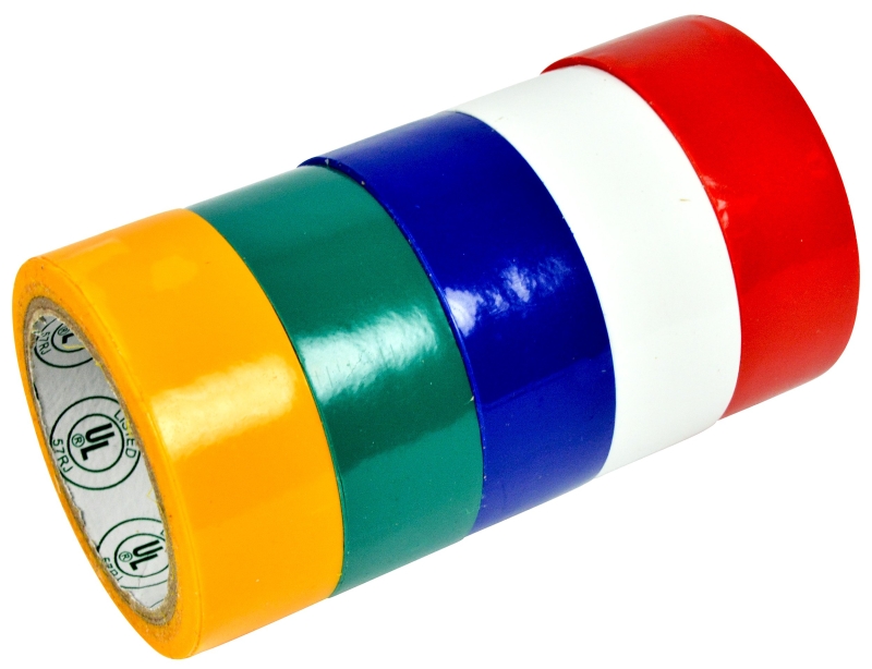 ASSORT COLORS TAPE 5 ROLLS