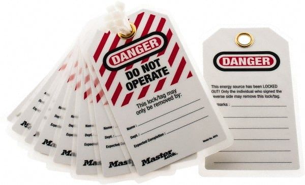 "DO NOT OPERATE" TAGS 12PK