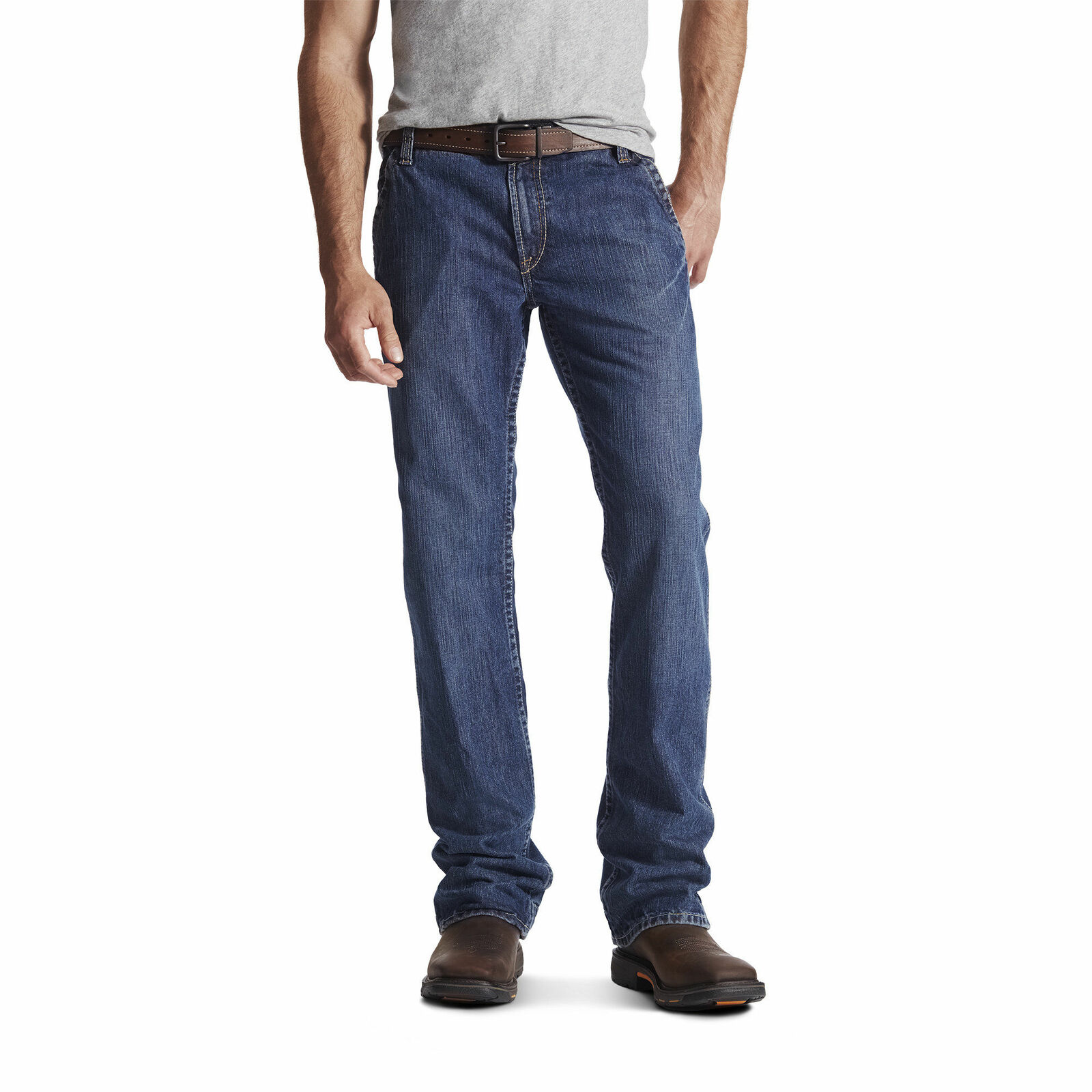 Departments - ARIAT MENS FR M4 LOW RISE FLINT WORKHORSE BOOTCUT JEANS ...