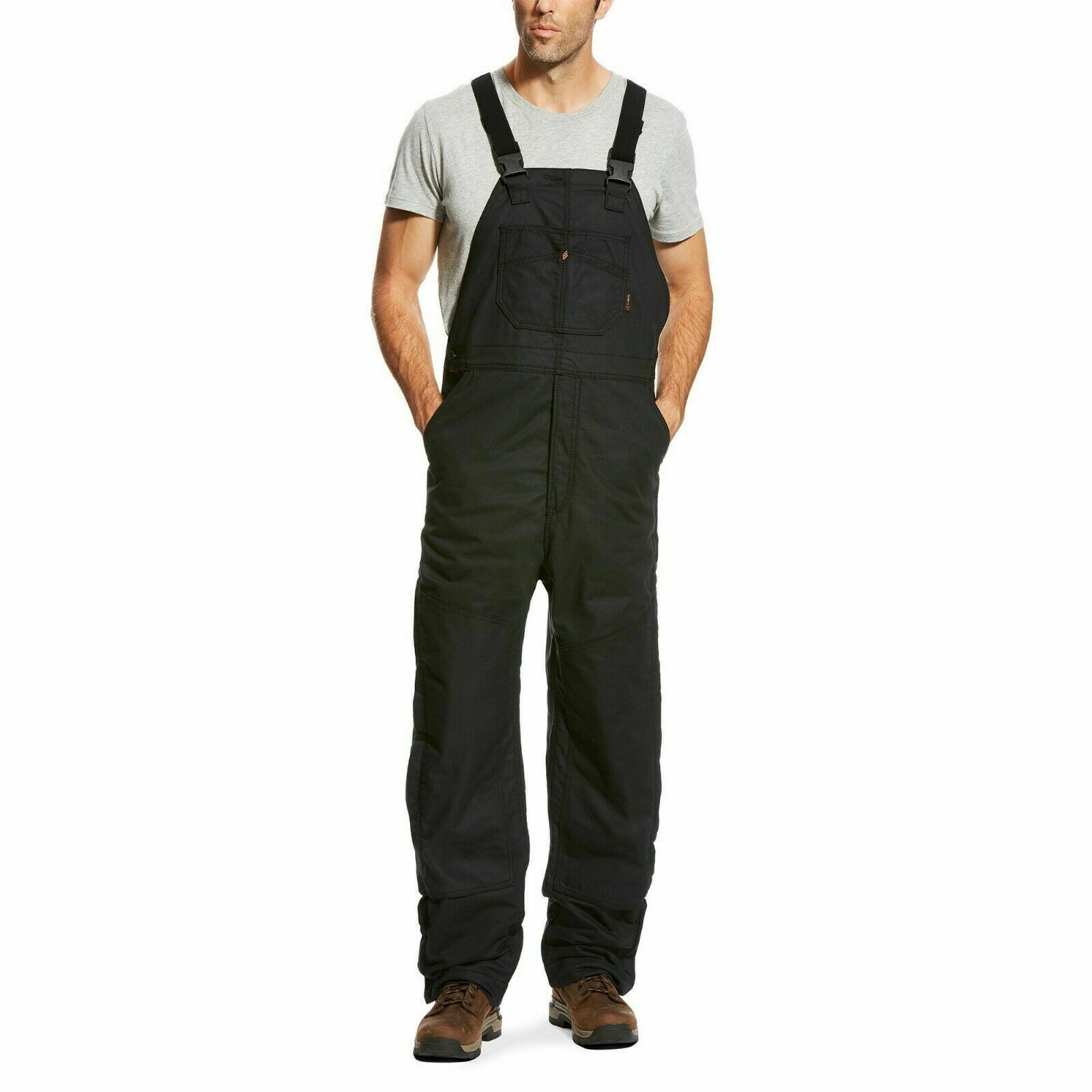 Departments Ariat Mens Fr Black Bootcut Insulated Overall Bibs 