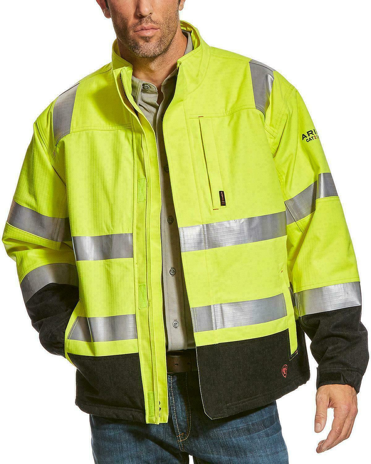 Ariat Men's Hi-Viz FR Waterproof Rain Jacket