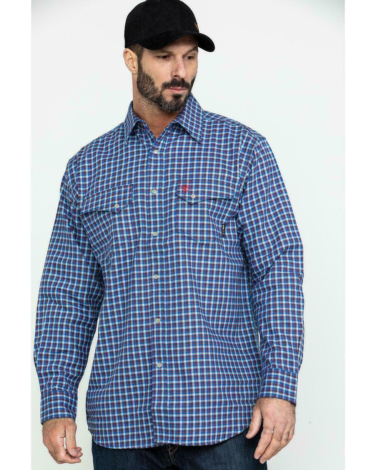 Ariat Men's Derrickman FR Classic Plaid Work Shirt