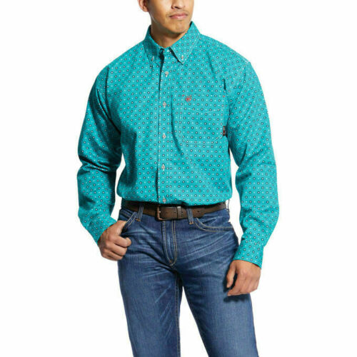  Ariat Men's FR Jerico Bluebird Long Sleeve Shirt