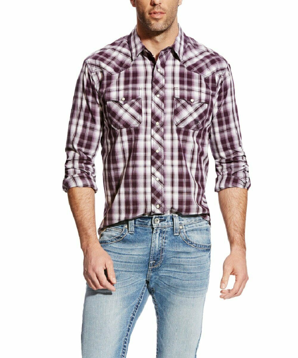 Ariat Men's Long Sleeve Retro Snap Shirt