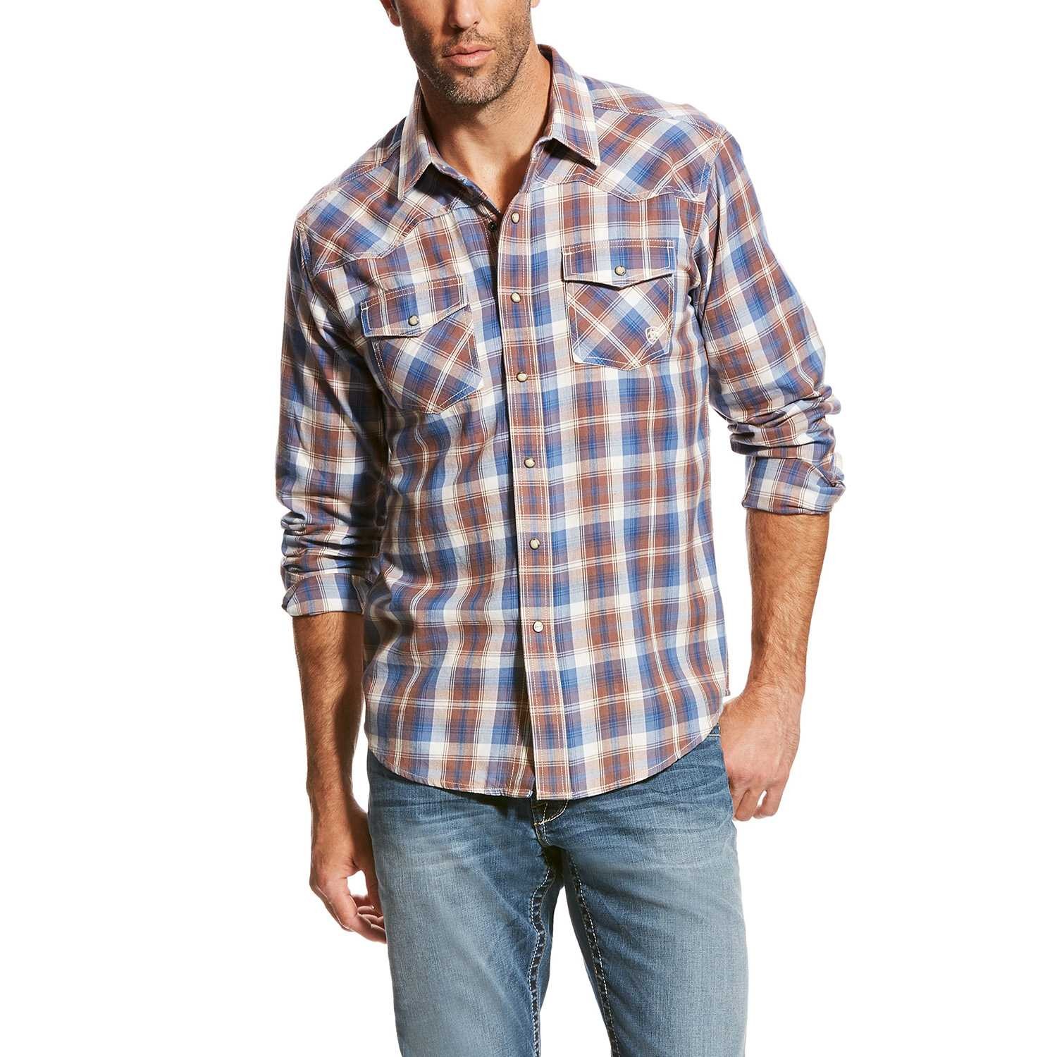 Ariat Men's Long Sleeve Robley Retro Snap Shirt