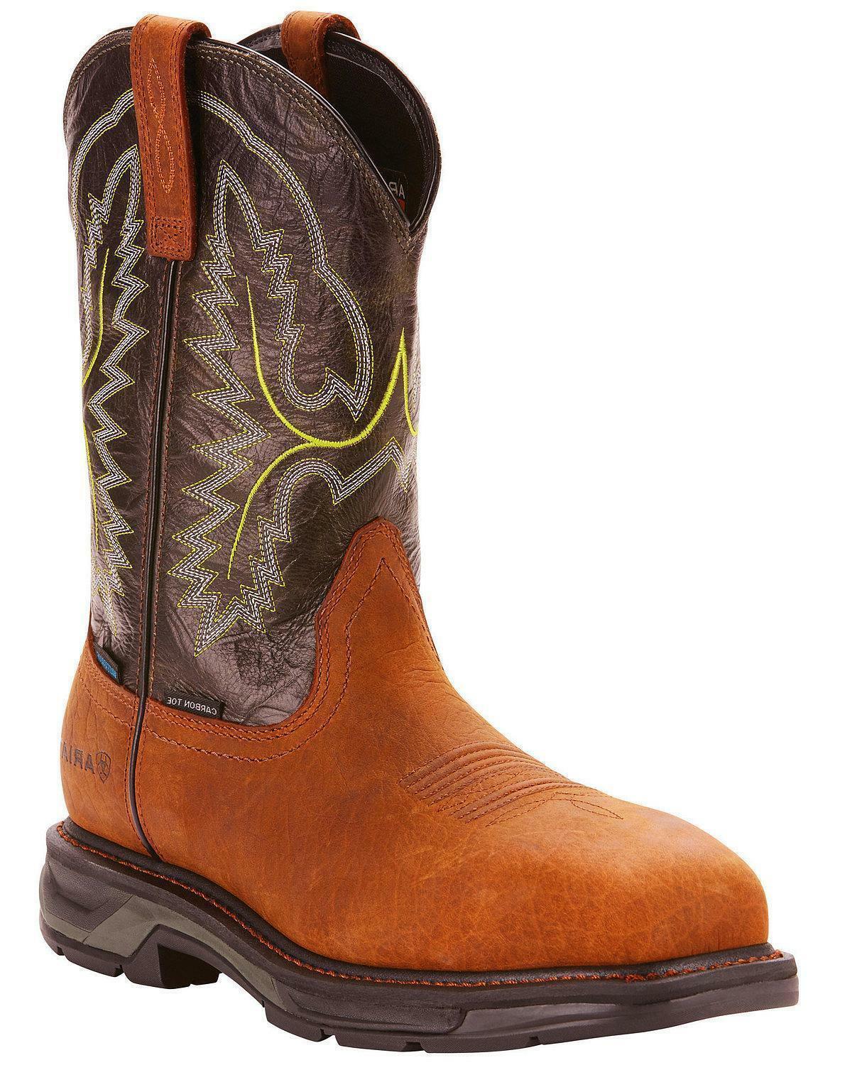 ARIAT MENS WORKHOG XT H20 WATERPROOF COMP TOE WORK BOOTS 10024966