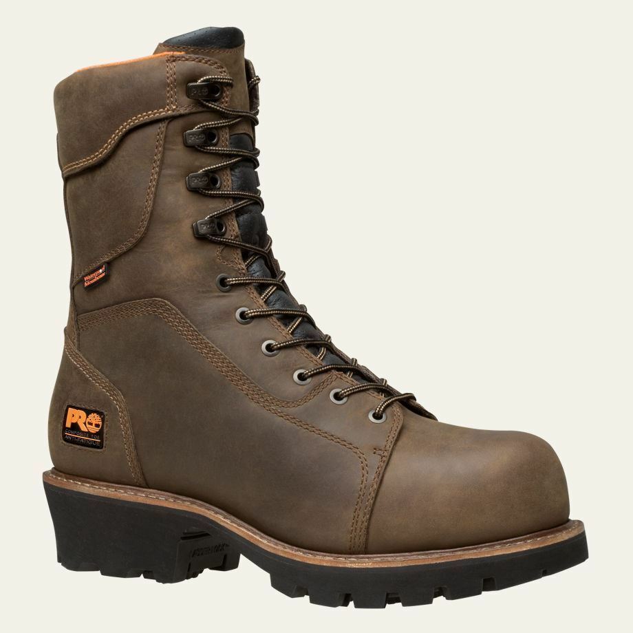 TIMBERLAND MENS 9" RIP SAW 400GR INSULATED COMP TOE WORK BOOTS TB089656
