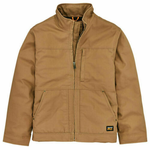 TIMBERLAND PRO BALUSTER A10UJD02 Insulated Canvas Work Jacket Dk Wheat